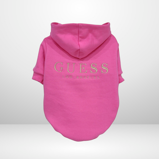 HOODIE GUESS PINK