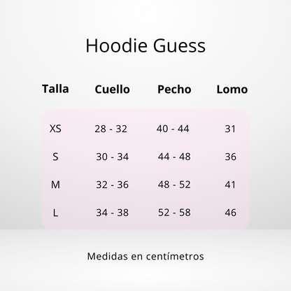 HOODIE GUESS PINK