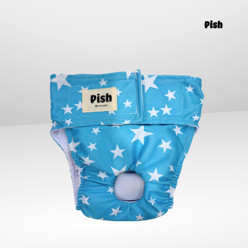 PAÑAL HEMBRA IMPERMEABLE -  ESTRELLA TURQUESA