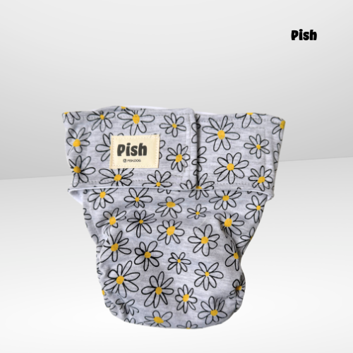 PAÑAL HEMBRA ALGODON SIN COLA -  FLOR PLOMA